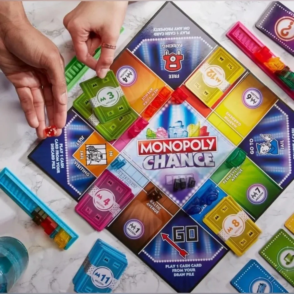 Monopoly Chance Board Game | Fast-Paced Property Trading Game| for 4 Players